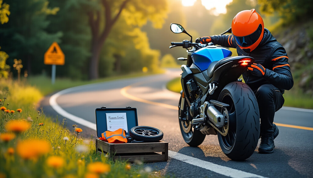 avant de prendre la route en moto, assurez-vous de réaliser toutes les vérifications essentielles pour garantir votre sécurité. découvrez nos conseils pour un trajet serein et en toute sécurité.
