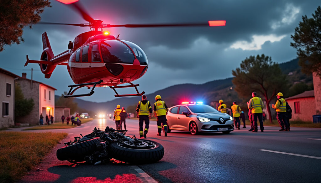 découvrez les détails d'un spectaculaire accident survenu à capestang, dans l'hérault, où un hélicoptère a été déployé pour secourir les blessés d'une collision entre une voiture et une moto. plongez dans les circonstances qui ont mené à cet intervention d'urgence.