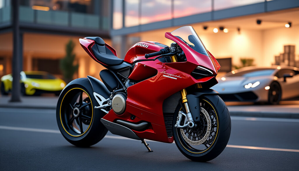 explorez la ducati panigale v4 lamborghini, une expérience unique où la puissance des motos de sport rencontre l'élégance du luxe automobile. plongez dans cet univers exclusif et découvrez une œuvre d'art sur deux roues.