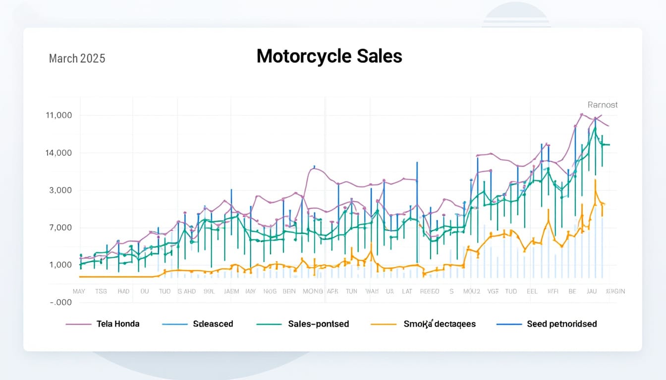 Entdecken Sie die Verkaufstrends von Motorrädern und Rollern im März 2025, im Herzen eines von Turbulenzen geprägten Marktes. Analyse der Schlüsseldaten, der Einflussfaktoren und Perspektiven für Zweiradliebhaber.