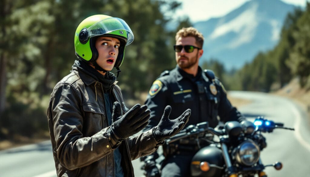 découvrez l'histoire d'un adolescent biker intercepté pour excès de vitesse. en priorité, la sécurité est mise en avant pour sensibiliser les jeunes conducteurs aux dangers de la route.