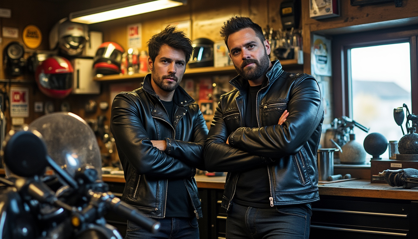Entdecken Sie Vincent und Théo, einen Motorradbegeisterten und seinen Vater, die ihren Ausrüstungsbedarfsladen im Cotentin eröffnen. Erkunden Sie eine einzigartige Auswahl an Produkten für Motorradliebhaber, die Familienwissen und Liebe zur Straße vereinen.