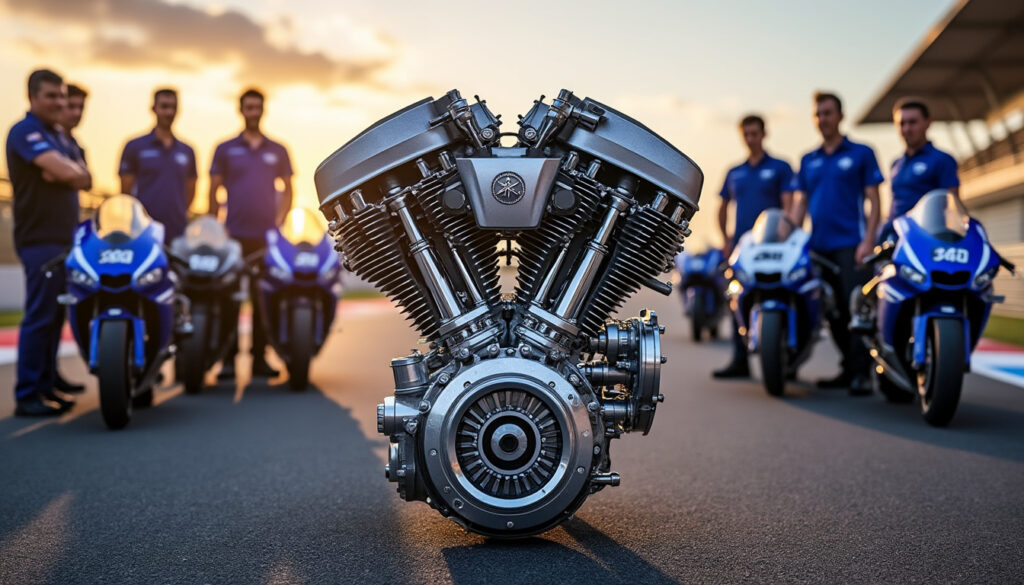 découvrez les dernières avancées de yamaha avec le développement de son moteur v4, testé sur le circuit de valence. une innovation qui promet de révolutionner les performances des motos et de captiver les passionnés de vitesse.
