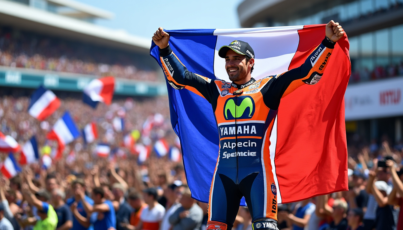 entdecken Sie die unglaubliche Leistung von Johann Zarco, der die Gemüter berührte, indem er einen unvergesslichen Sieg beim Grand Prix von Frankreich errang. Erleben Sie die Höhepunkte dieses spannenden Rennens und die Leistungen dieses talentierten Fahrers.