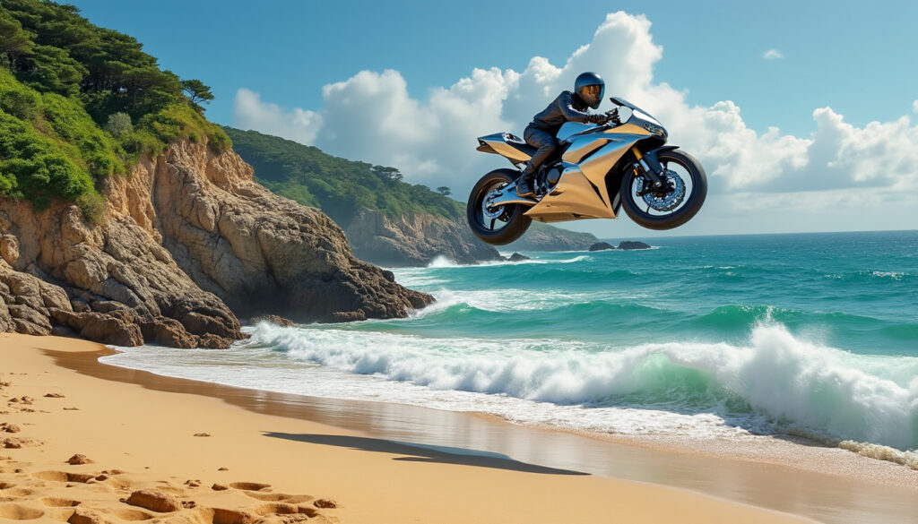 découvrez une escapade balnéaire hors du commun dans le finistère, où l'aventure prend son envol avec une expérience inédite de vol en moto. entre paysages côtiers à couper le souffle et sensations fortes, préparez-vous à vivre une journée mémorable au bord de la mer.