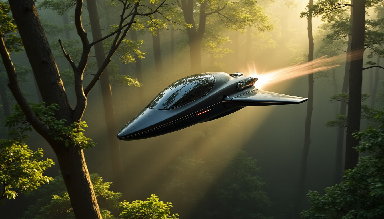 découvrez l'incroyable aventure d'une moto prenant son envol au cœur d'une forêt mystique, inspirée d'une scène emblématique de star wars. une fusion parfaite entre technologie et magie, cette expérience unique vous transportera dans un univers féérique.