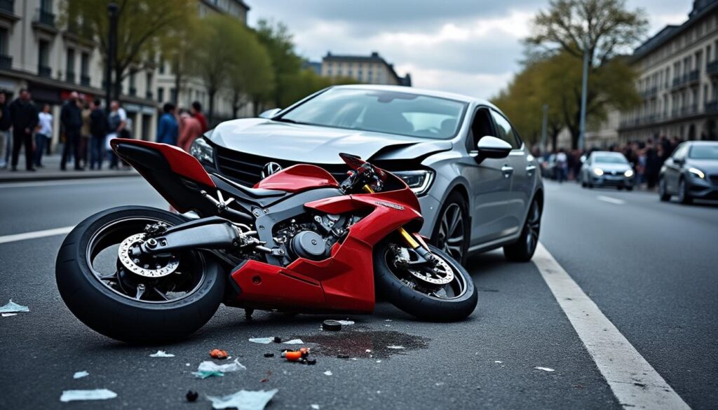 un accident tragique à grenoble a laissé un homme entre la vie et la mort après une collision violent entre une moto et une voiture. découvrez les détails de cet incident et ses conséquences.