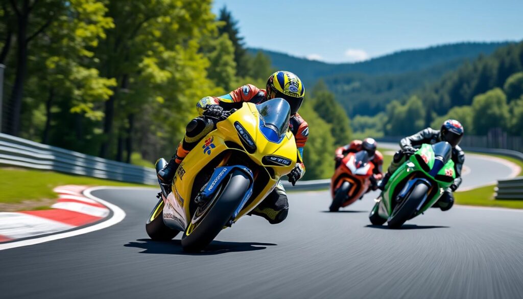 découvrez l'excitation des courses de motos au mythique nürburgring ! plongez dans l'univers palpitant où la victoire se dessine sur les fameuses pistes. ne manquez pas cet événement emblématique qui ravira les passionnés de vitesse et de sensations fortes.