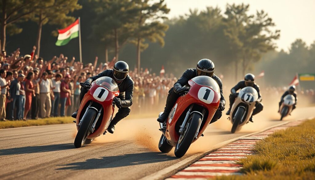 découvrez l'incroyable parcours de mv agusta en moto gp entre 1957 et 1976. plongez dans l'histoire riche de cette légendaire marque italienne, ses innovations, ses pilotes emblématiques et ses victoires mémorables qui ont marqué le monde de la moto.