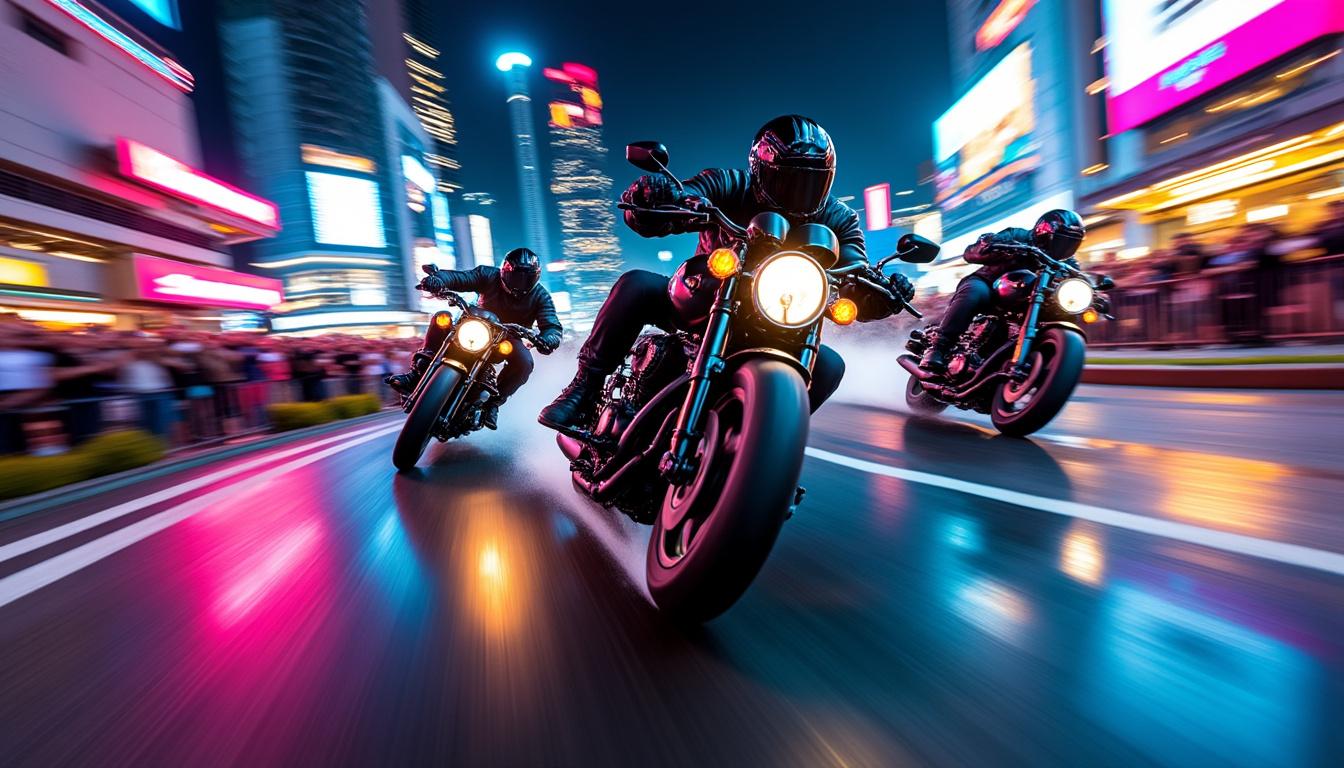 découvrez le troisième challenge dédié aux deux-roues où dix-huit passionnés de moto s'affrontent dans des courses palpitantes. plongez au cœur de l'action et vibrez au rythme des moteurs vrombissants.