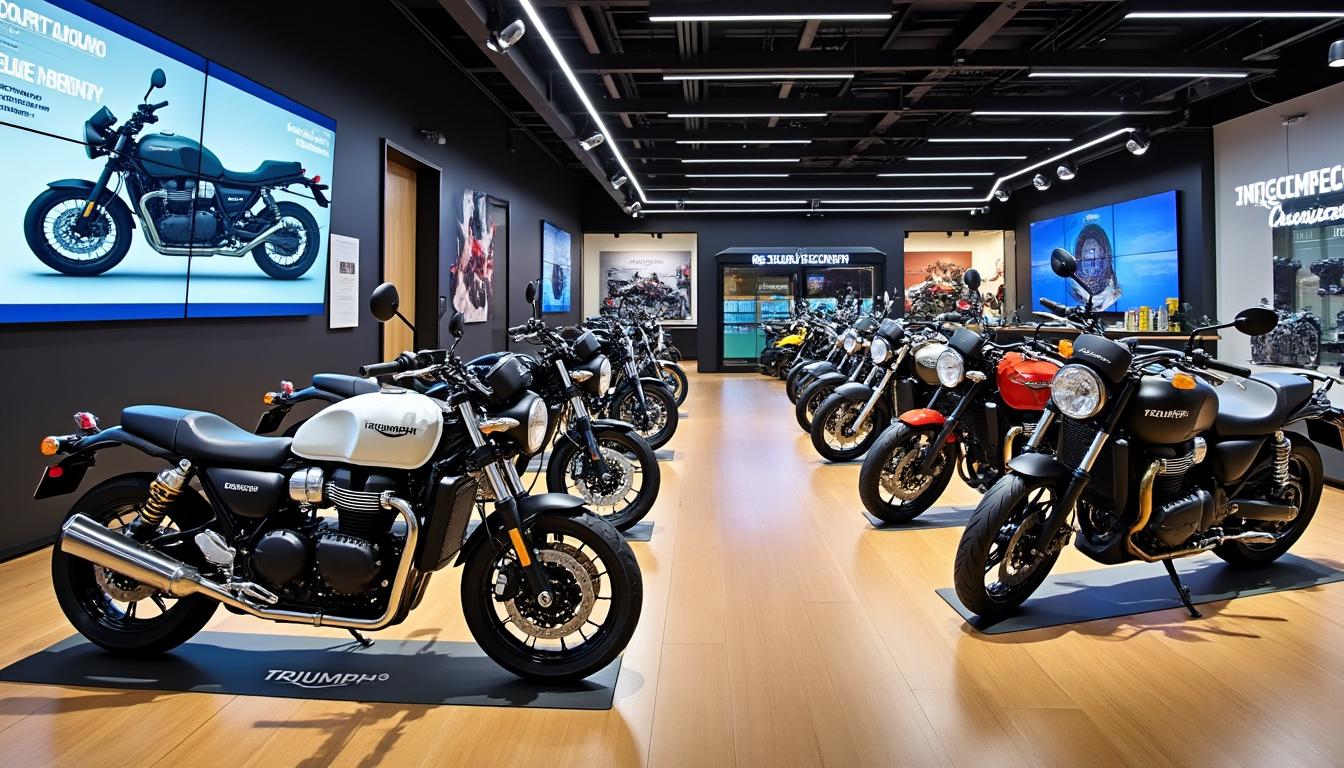 découvrez les douze nouvelles teintes audacieuses de triumph pour 2026, accompagnées de l'inauguration de deux nouvelles concessions. plongez dans un univers coloré et innovant, où la passion pour la moto s'allie à l'esthétisme moderne.