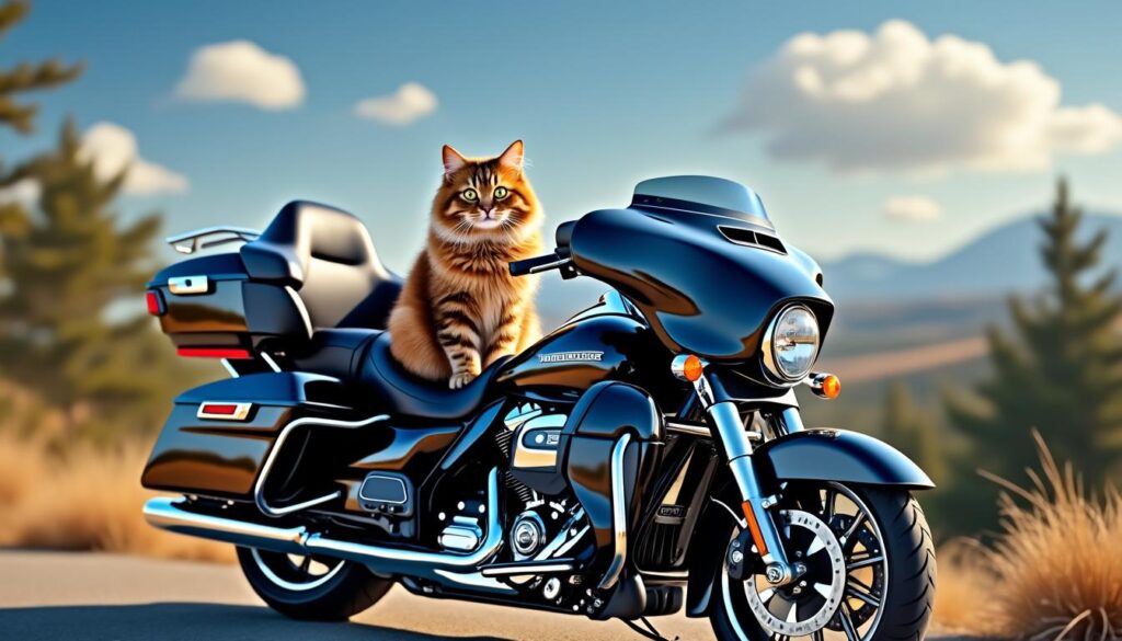 découvrez l'incroyable alliance entre confort et style avec notre article sur un chat paisiblement installé sur une harley-davidson street glide ultra. plongez dans cet univers inattendu où la passion de la moto rencontre la tendresse féline.