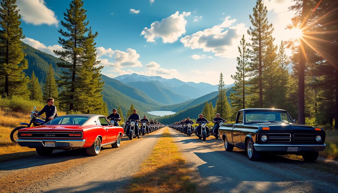 venez vivre une expérience inoubliable au cœur du cantal lors de notre festival unique, célébrant la passion du rock, des motos et des voitures américaines. plongez dans une ambiance électrique avec des concerts live, des expositions de véhicules iconiques et des activités pour tous les fans de culture américaine.