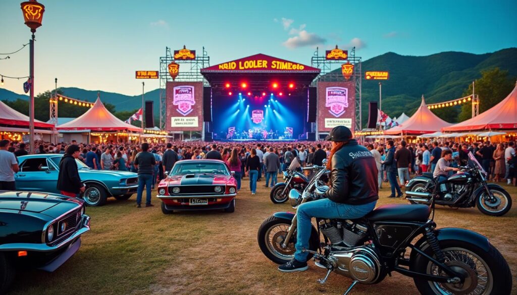 découvrez un festival exceptionnel dans le cantal, où la passion du rock se mêle à l'adrénaline des motos et à l'élégance des voitures américaines. rejoignez-nous pour un week-end mémorable rempli de concerts, d'expositions et d'activités pour tous les fans de la culture automobile et musicale.
