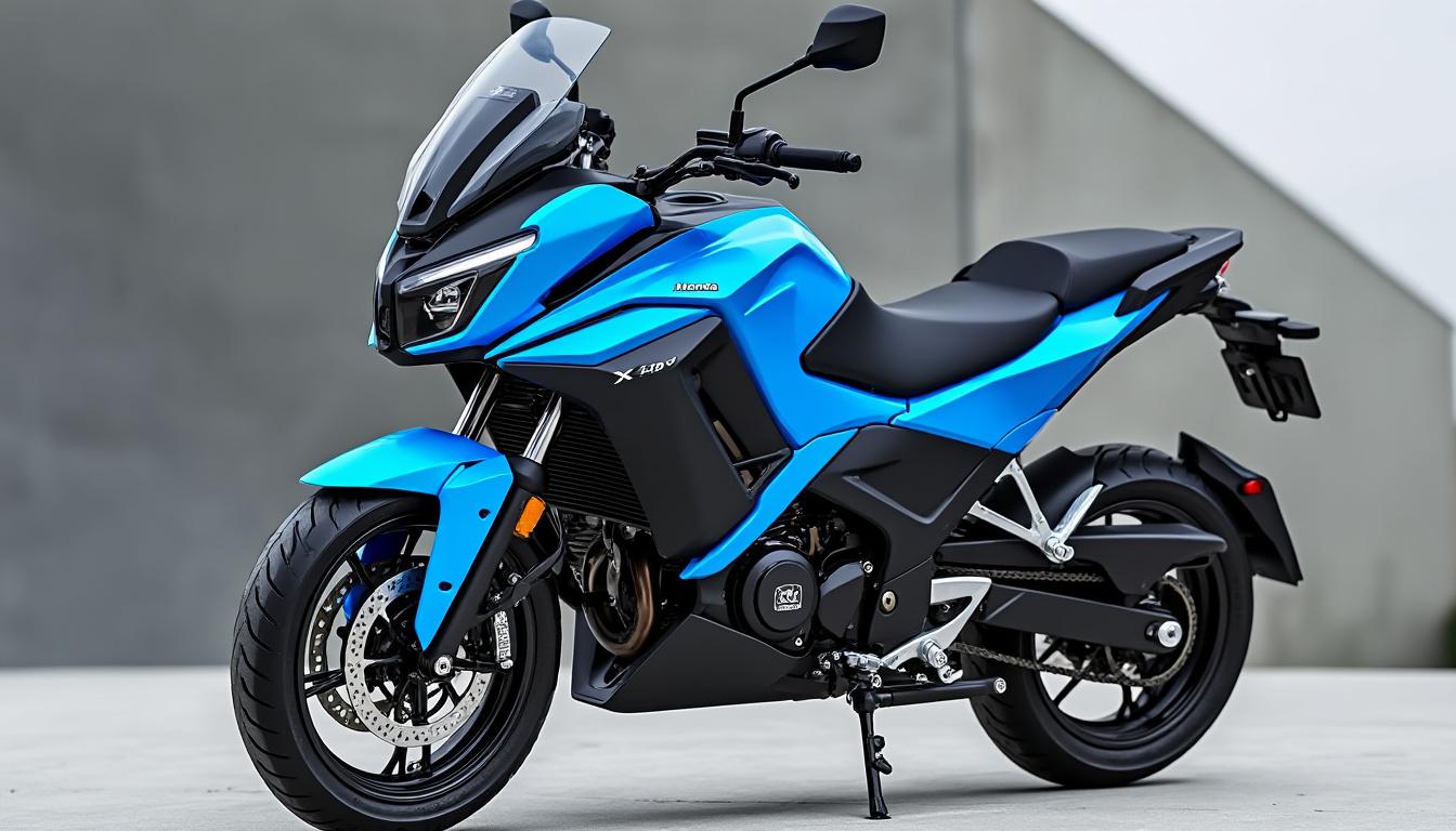 découvrez le x-adv 2026, un scooter aventure innovant arborant fièrement les couleurs bleu, blanc et rouge. alliant design audacieux, performance et technologies avancées, ce modèle unique séduit les passionnés de sensations fortes et de style.
