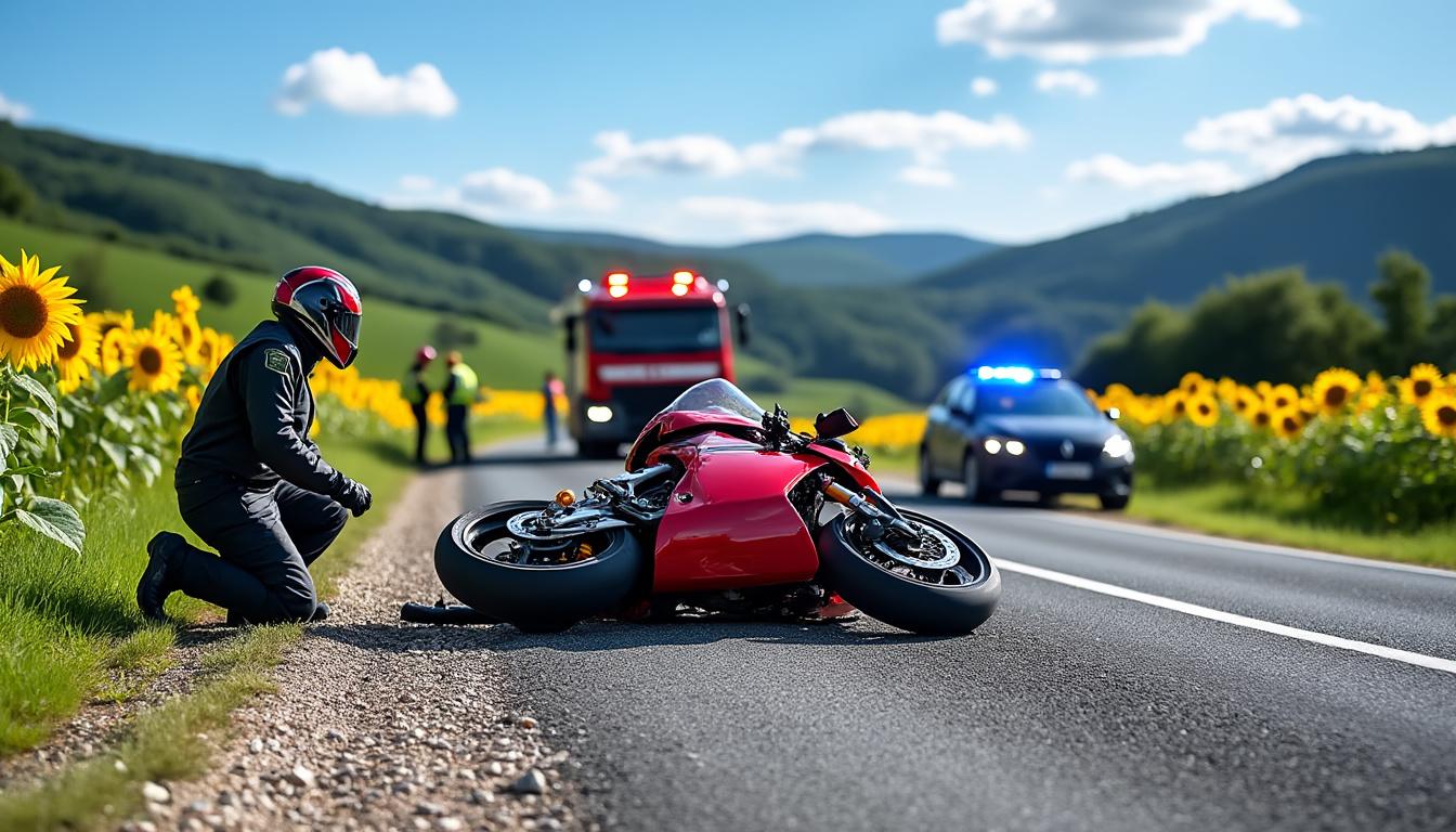 une femme a été blessée dans un accident impliquant une voiture et une moto à saint-paulet-de-caisson. elle a été prise en charge par les secours et transportée au chu de nîmes pour des soins.