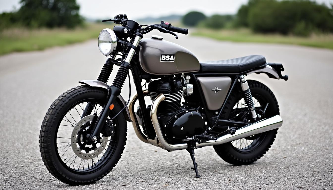 découvrez en exclusivité les deux nouveaux modèles de motos de bsa : la bantam, élégante et agile, et la scrambler, conçue pour l'aventure. plongez dans l'univers de la performance et du style avec ces machines emblématiques.