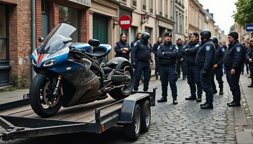 la ville de l'oise continue sa lutte contre les rodéos urbains. une moto a récemment été confisquée, illustrant la détermination des autorités à assurer la sécurité des habitants et à mettre fin à ces pratiques illégales.
