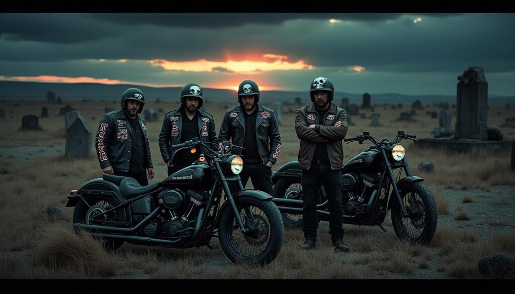 plongez dans l’univers mystérieux des gangs de motards aux états-unis et découvrez l’histoire, les rites et les secrets entourant la mort dans ces groupes à la réputation sulfureuse.