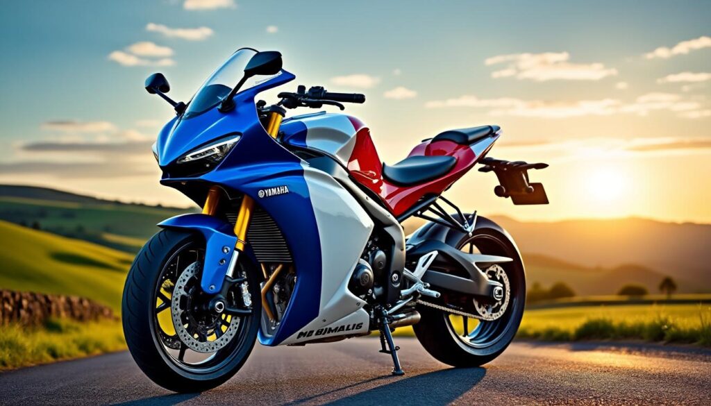 découvrez la yamaha mt-07 en édition spéciale grand prix de france : un design unique, inspiré de la compétition, pour allier style et performances sur route. profitez d’un look sportif exclusif célébrant la passion du motogp.