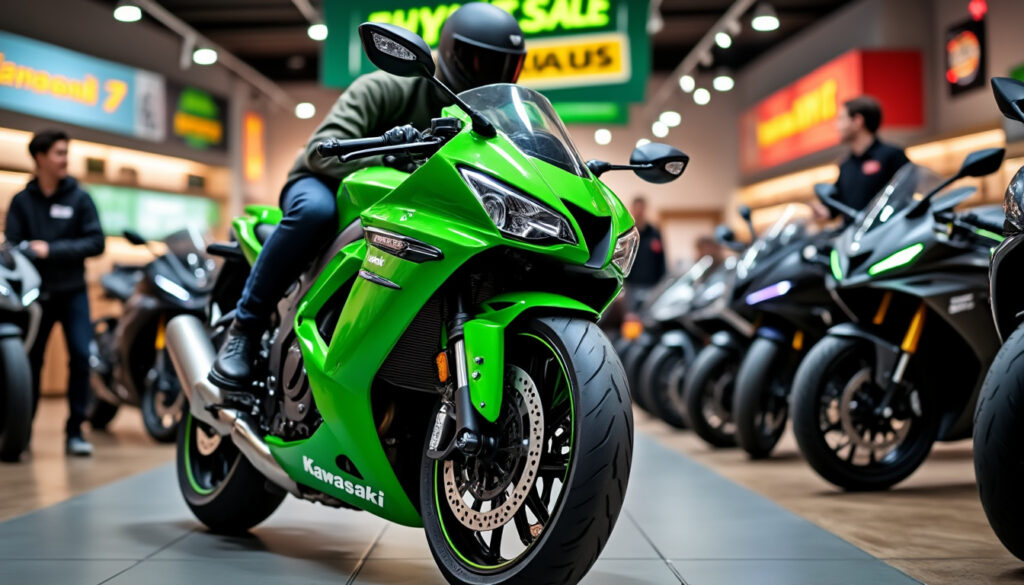 profitez de l'offre exceptionnelle kawasaki et économisez jusqu'à 3.300 euros sur l'achat de votre nouvelle moto. ne manquez pas cette opportunité limitée pour rouler avec style à prix réduit !
