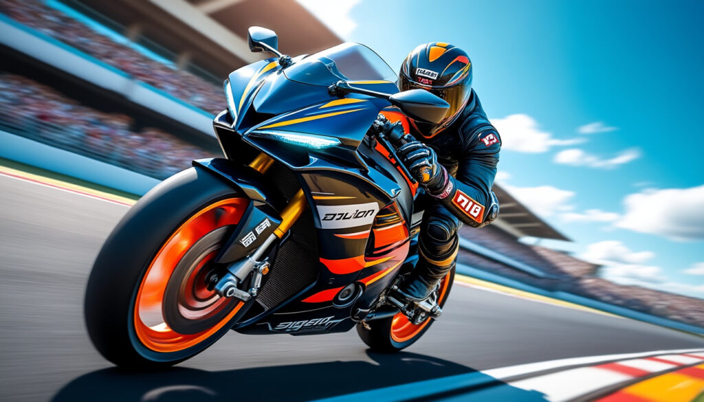 découvrez la nouvelle moto sportive présentée par qj motor, un modèle innovant inspiré de l'univers des courses, alliant performance et design audacieux pour les passionnés de vitesse.