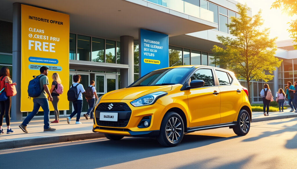 profitez d’une rentrée dynamique avec suzuki ! découvrez des promotions exclusives sur toute la gamme de véhicules suzuki et repartez au volant de votre nouvelle voiture à prix avantageux. offre limitée, ne manquez pas l’occasion !