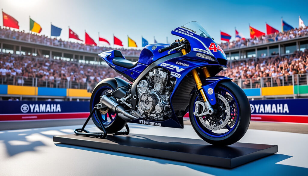 yamaha présente son tout nouveau moteur v4 lors de l’événement motogp à misano, promettant des performances accrues et une technologie de pointe pour ses prochaines motos de compétition.