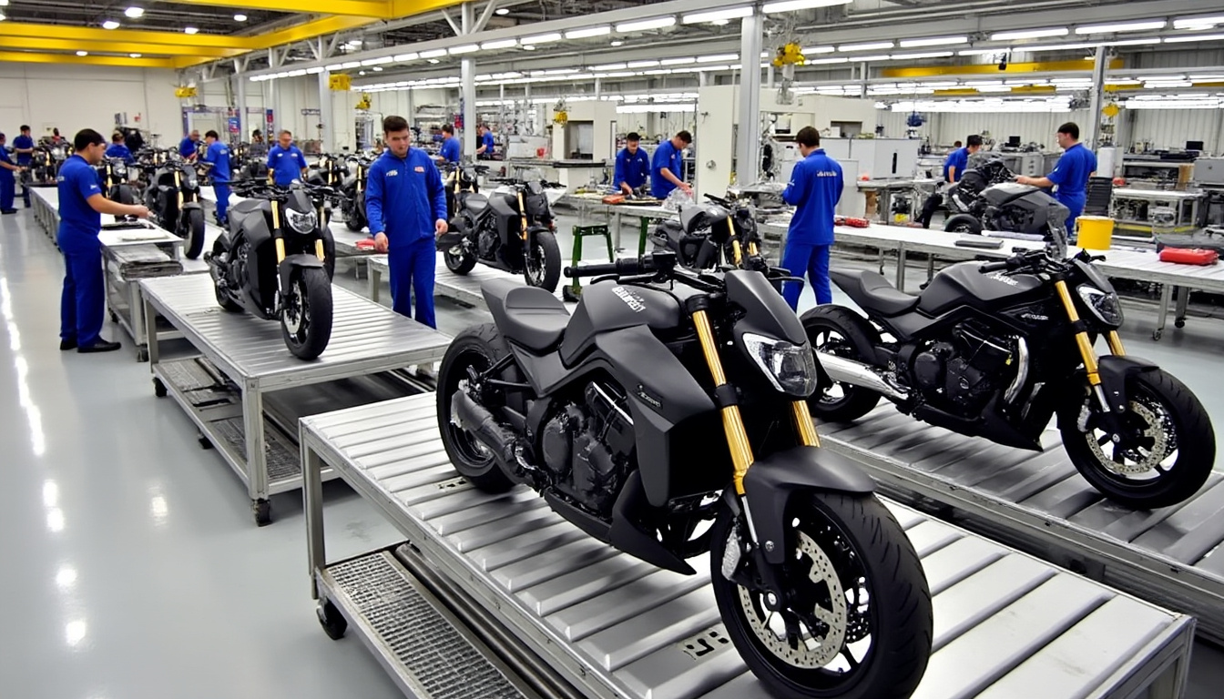 découvrez le nouveau super cruiser de buell, désormais en production ! un roadster puissant alliant performances américaines et design moderne pour les passionnés de moto.