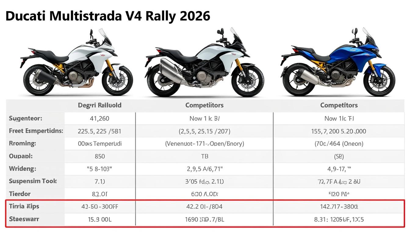 découvrez comment ducati mise sur l'innovation durable avec la nouvelle multistrada v4 rally 2026, désormais disponible en vert et bleu. un modèle iconique qui allie performance, écologie et style inédit !