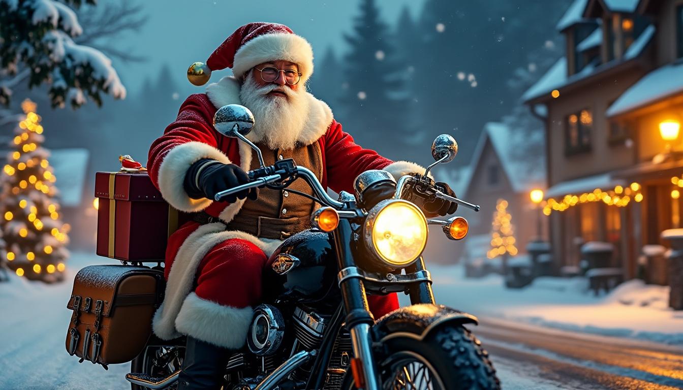 découvrez l'incroyable parade de centaines de pères noël à moto au mans et suivez leur itinéraire festif à travers la ville pour une ambiance unique et magique.