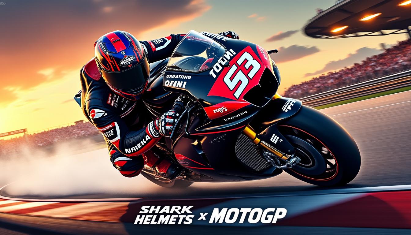 découvrez l'exclusivité de shark avec la licence officielle motogp, alliant performance et authenticité pour les passionnés de moto.