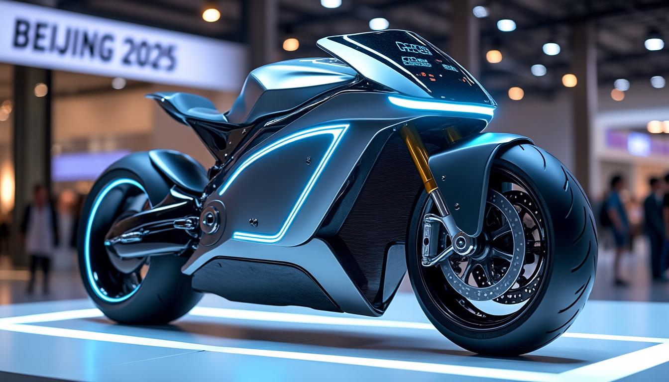 découvrez la moto futuriste brevetée par honda, un vaisseau spatial électrique sans moteur visible, symbolisant une stratégie innovante et révolutionnaire en chine.