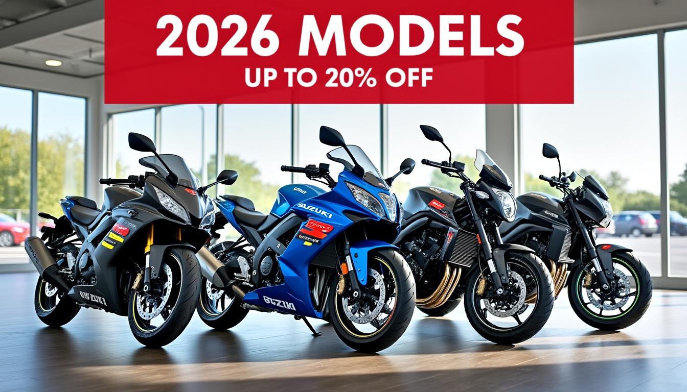 découvrez les offres exceptionnelles de suzuki avec des réductions exclusives sur toute la gamme de modèles. profitez dès maintenant de prix avantageux sur vos véhicules préférés.