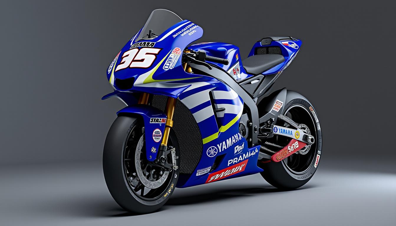 motogp 2026 : explorez en images exclusive la toute première livrée officielle de la yamaha-pramac, un aperçu inédit de la nouvelle saison.