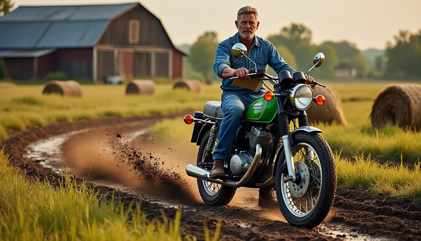 découvrez la nouvelle kawasaki stockman 233 cm³, une moto robuste limitée à 100 km/h, déjà adoptée par les éleveurs australiens pour sa fiabilité et sa performance.