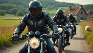 découvrez comment les nouvelles recrues du club de moto de thiérache deviennent les « anges gardiens » de la région en assurant sécurité et solidarité sur les routes.