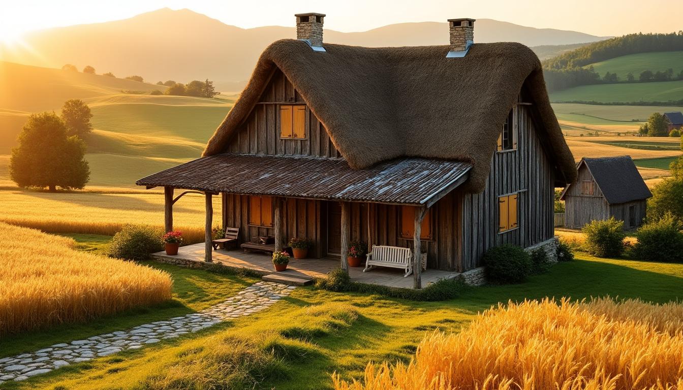 découvrez le corps de ferme en haute-loire cher à chantal lauby, un lieu qu'elle affectionne et retrouve avec bonheur.