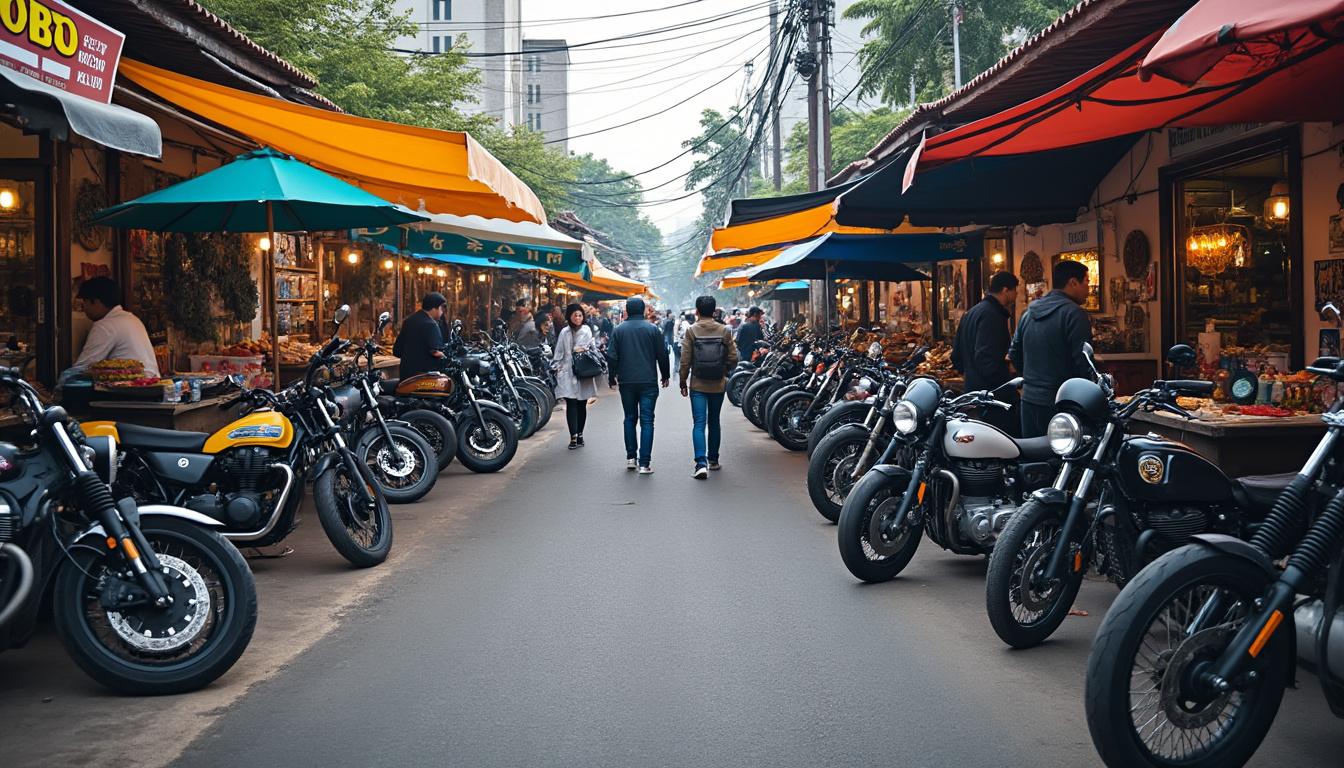 découvrez la moto emblématique des 24 heures moto présentée sur ce marché régional. une occasion unique pour les passionnés et curieux de proximité, à ne pas manquer !