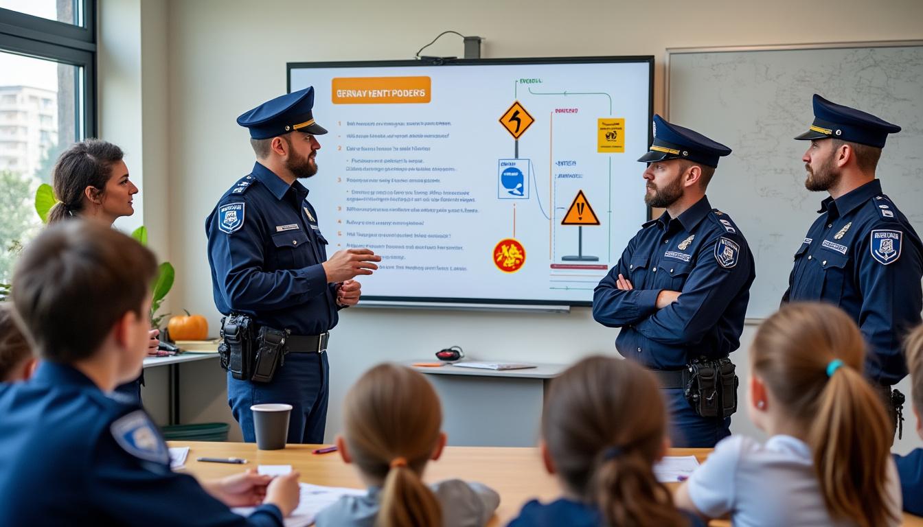 les gendarmes sensibilisent les futurs conducteurs en les interpellant pour mieux prévenir les risques au volant et promouvoir une conduite responsable.