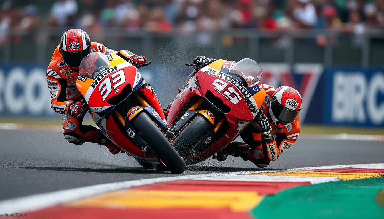 MotoGP : Marc Marquez sanctionné après avoir provoqué la chute de Di ...