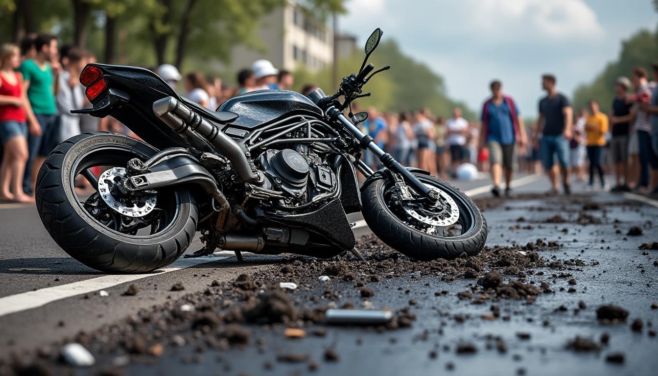découvrez les premiers éléments révélés après le grave choc entre une voiture et une moto, suite au bruit sourd entendu sur les lieux de l'accident.