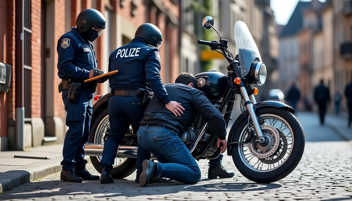 un homme a été arrêté près de nantes après une course-poursuite intense suite à un vol de moto. découvrez les détails de cette affaire judiciaire.