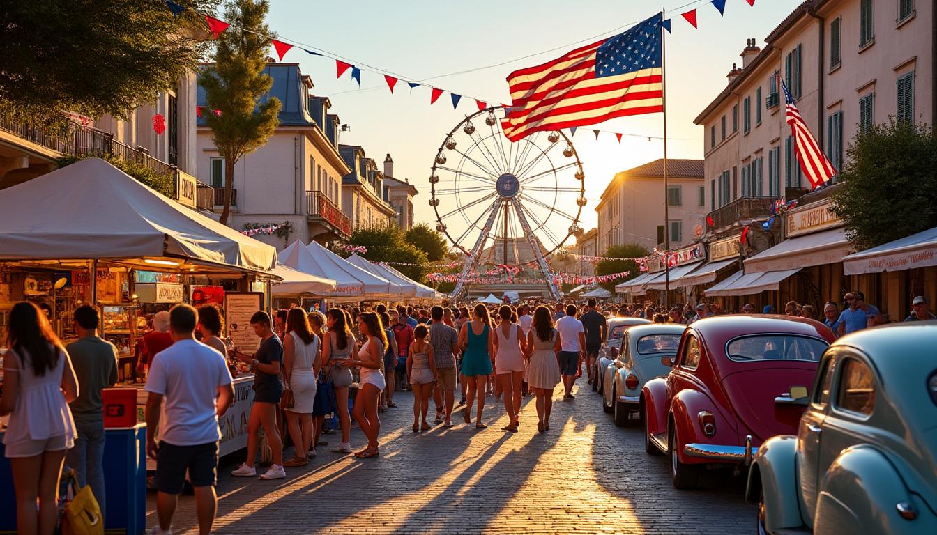 découvrez les saveurs et la culture américaines à argelès ce week-end avec des animations unique et une ambiance conviviale.