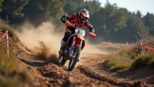 découvrez la victoire spectaculaire de kévin le galle au moto-cross de glénac, remportée après une bataille intense et pleine d'émotions.