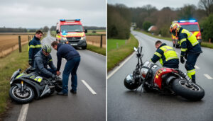 en charente, deux accidents de moto ont fait deux blessés graves. découvrez les circonstances de ces accidents.