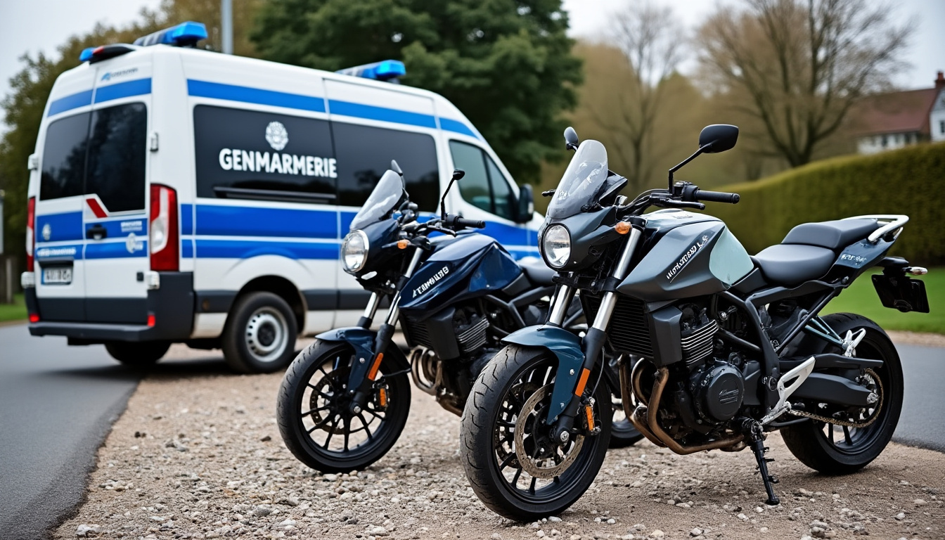 dans le morbihan, une opération de sécurisation a donné lieu à plusieurs contraventions et permis de découvrir des motos volées.