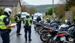 dans le morbihan, une opération de sécurisation a donné lieu à plusieurs contraventions et permis de retrouver des motos volées.
