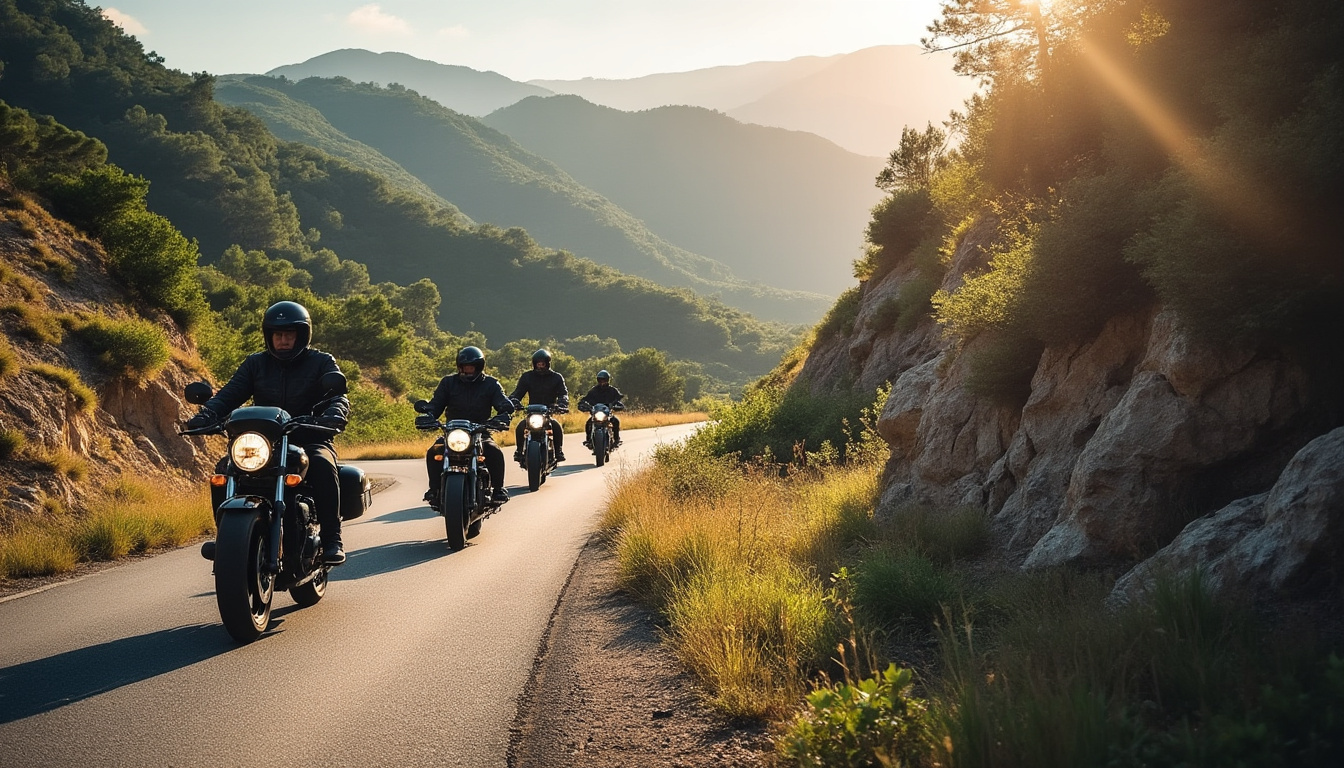 dans les cévennes, le club des patous rassemble une trentaine de motards pour une balade conviviale placée sous le signe du partage et de la bonne humeur.