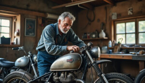 de retour à sa passion première, un habitant de condette restaure des motos anciennes et leur redonne vie dans son garage.